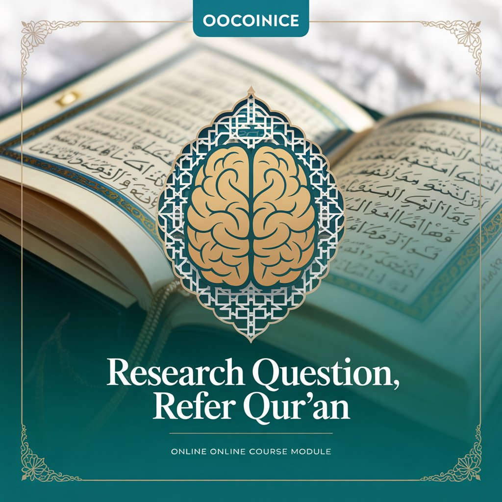 Research Question, Refer Qur'an